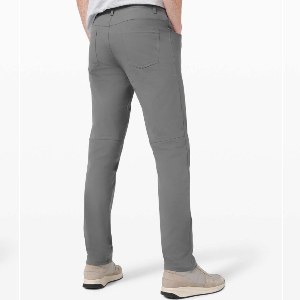 Lululemon Men’s ABC‎ Pant Classic Warpstreme Asphalt Grey Size 42 x 34 - Picture 6 of 6